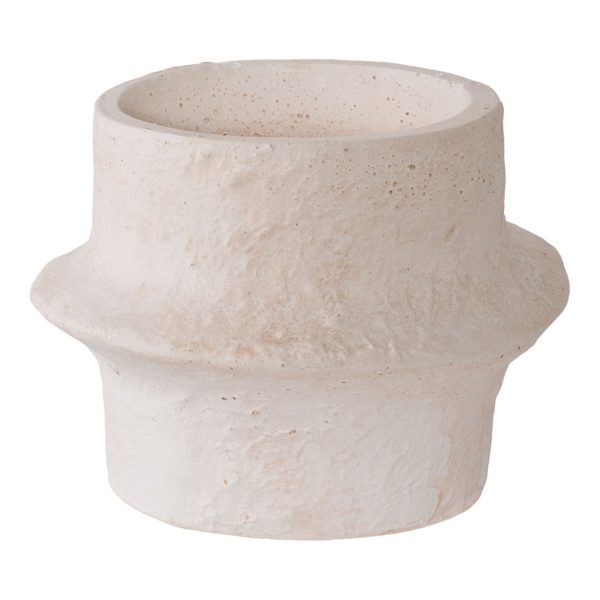Gyertyatartó, cement, fehér, 2db - Image 3