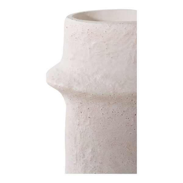 Gyertyatartó, cement, fehér, 2db - Image 4