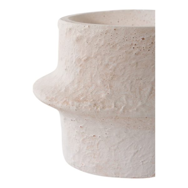 Gyertyatartó, cement, fehér, 2db - Image 5