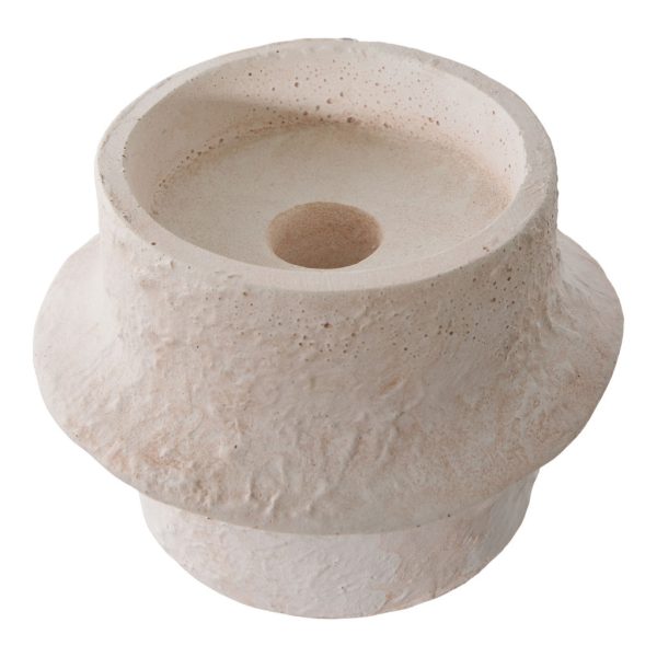 Gyertyatartó, cement, fehér, 2db - Image 7
