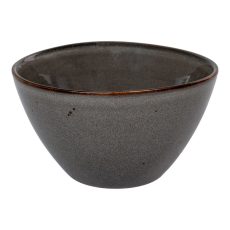Selma tál, kerámia, szürke-barna 15x9 cm, 4 db