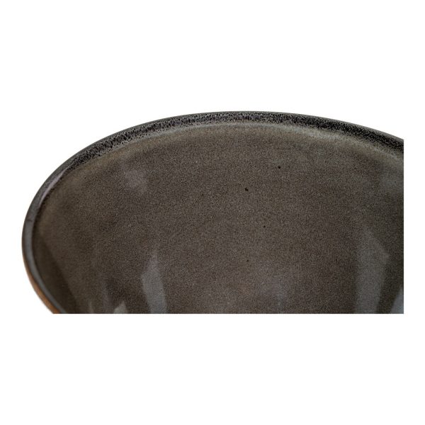 Selma tál, kerámia, szürke-barna 15x9 cm, 4 db - Image 3