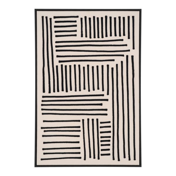 Lipari vászon nyomat, fekete/bézs, No.1 60x90 cm