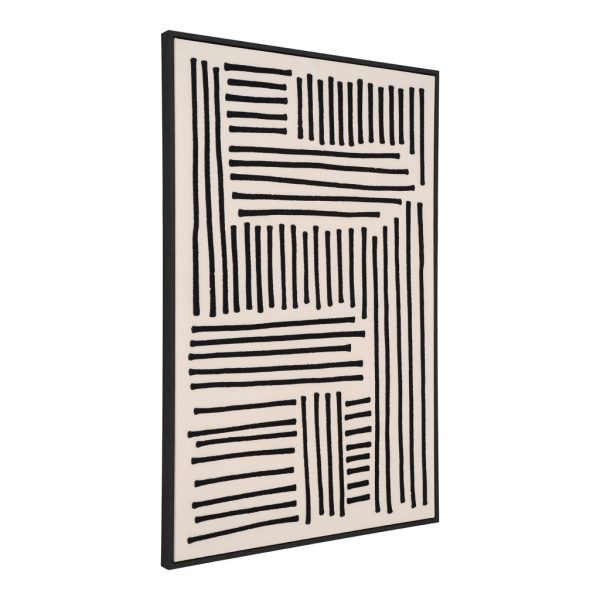 Lipari vászon nyomat, fekete/bézs, No.1 60x90 cm - Image 3