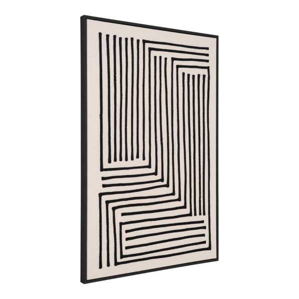 Lipari vászon nyomat, fekete/bézs, No.3 60x90 cm - Image 2