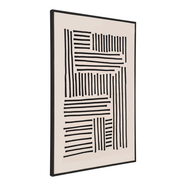 Lipari vászon nyomat, fekete/bézs, No.1 100x140 cm - Image 3