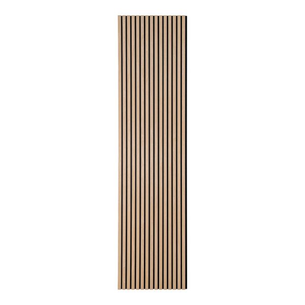 Akusztikus panel, fa furnér, natúr, tölgy hatású 240x60x2,2 cm