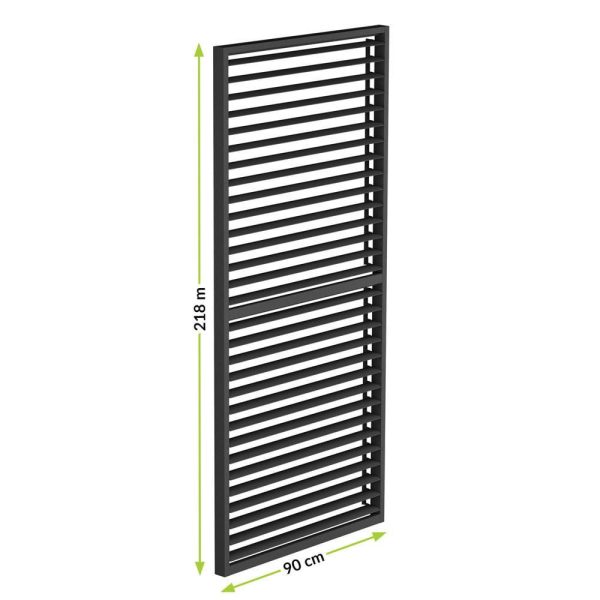 LUXE Lamellás oldalpanel (R) 90x218cm 3 m-ig antracit - Image 2