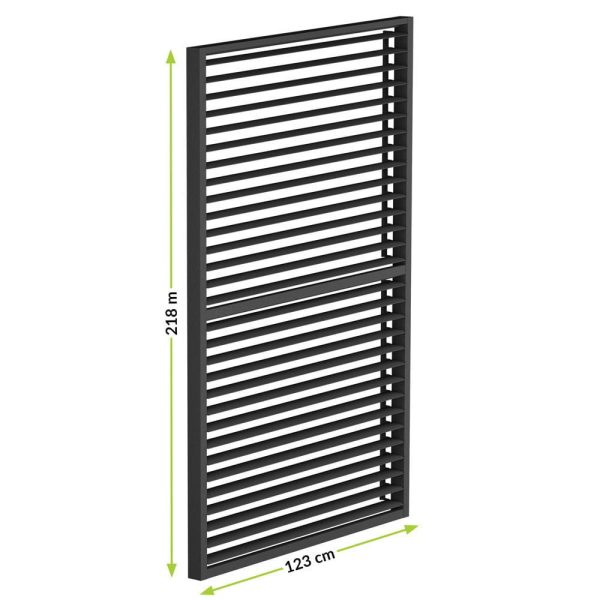 LUXE Lamellás oldalpanel (R) 123x218cm 4 m-ig antracit - Image 2