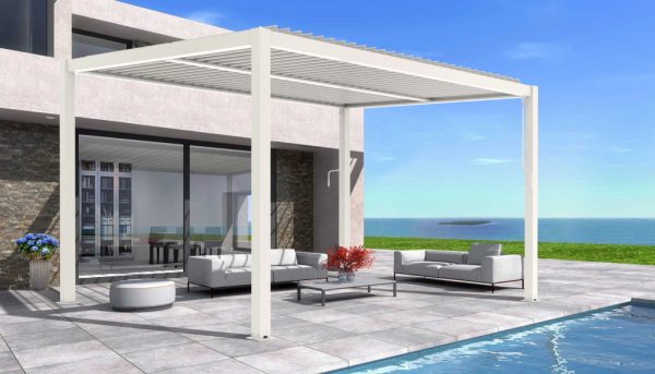 LUXE pergola 3x4m fehér LED világítással - Image 2