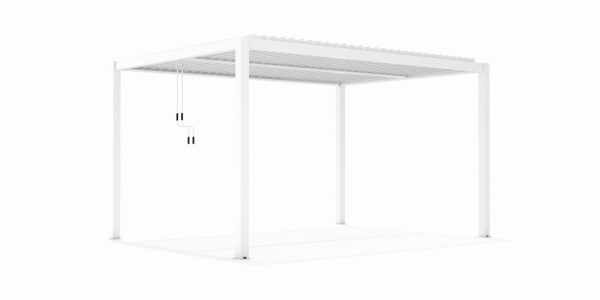 LUXE pergola 3x4m fehér LED világítással - Image 4