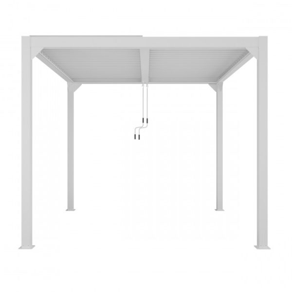 LUXE pergola 4x4m fehér LED világítással - Image 3