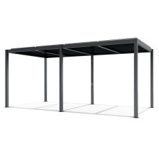 LUXE pergola 5,8x4m antracit LED világítással