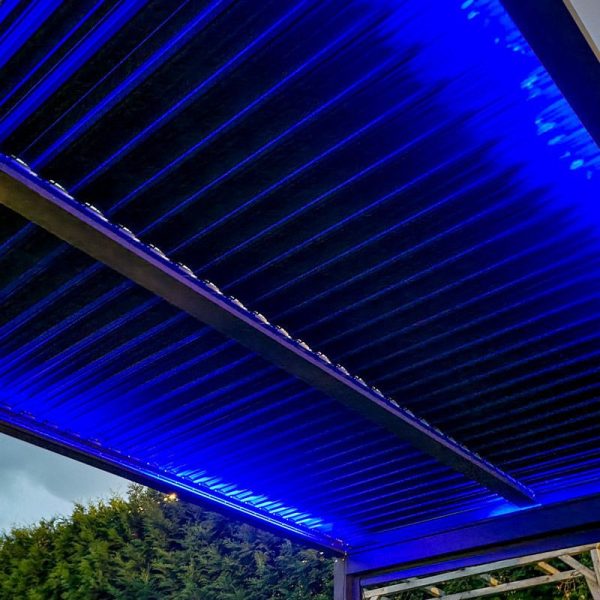LUXE pergola 5,8x4m antracit LED világítással - Image 4
