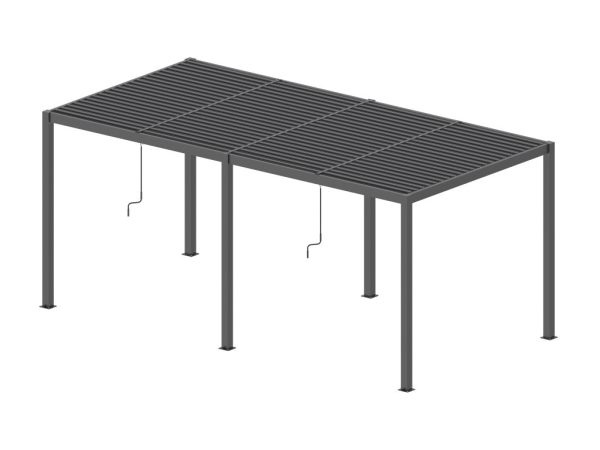 LUXE pergola 7,8x3m antracit LED világítással - Image 2