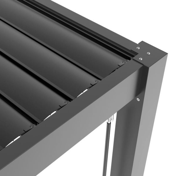 LUXE pergola 7,8x3m antracit LED világítással - Image 5