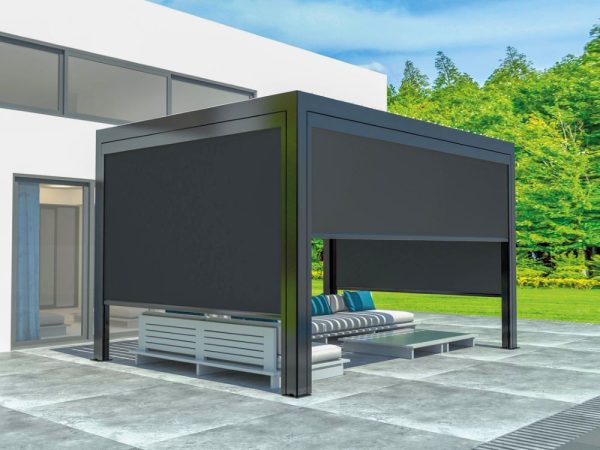 LUXE kézi napellenző 270x218cm, 3 m-ig antracit - Image 3