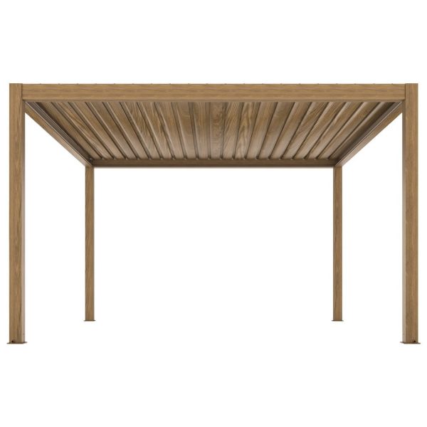 LUXE elektromos pergola 3x4m fa LED világítással - Image 3