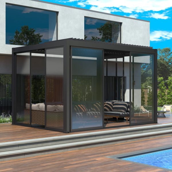 LUXE S8 tolóajtók 370x218cm 4 m-ig antracit - Image 6
