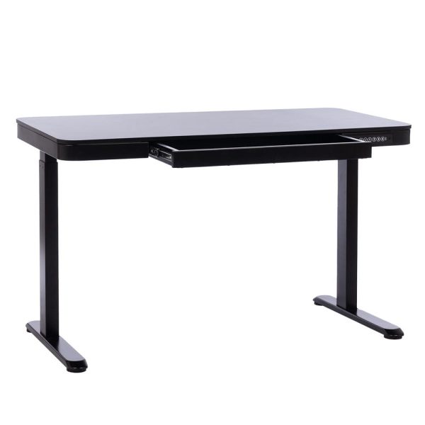 VELSEN íróasztal elektromos magasságállítással, vezérlőpanellel 120x60 cm fekete - Image 4
