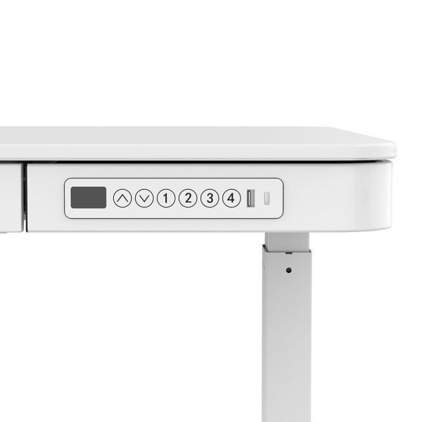 VELSEN íróasztal elektromos magasságállítással, vezérlőpanellel 120x60 cm fehér - Image 9