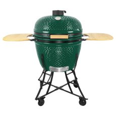 Kerámia faszéngrill oldalpolcokkal, 57 cm ráccsal