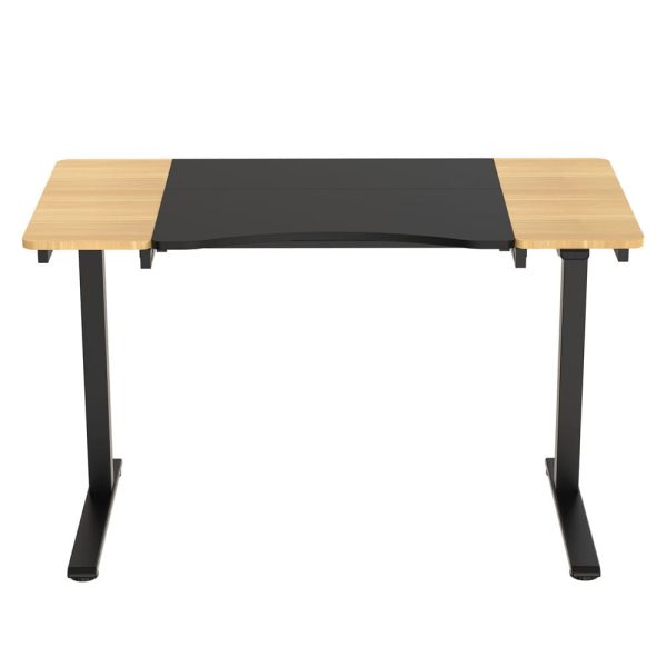 HALDEN íróasztal elektromos magasságállítással, 120x60 cm fekete-burlywood - Image 2
