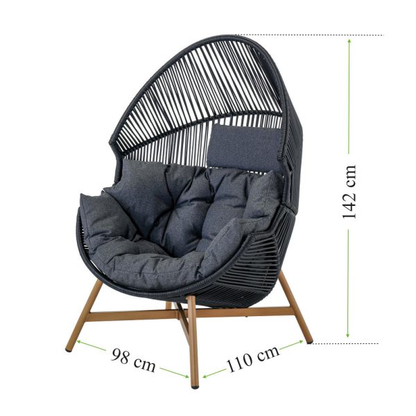 Holand rattan kosárfotel - Image 3