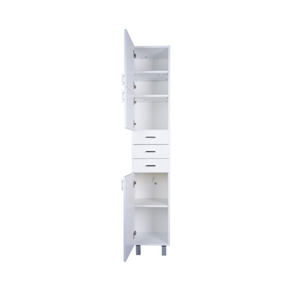 Viva STYLE fürdőszobai ÁLLÓSZEKRÉNY 192 magas POLCOS - BALOS - 35 x 28 x 192 cm - Image 4
