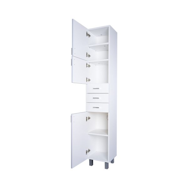 Viva STYLE fürdőszobai ÁLLÓSZEKRÉNY 192 magas POLCOS - BALOS - 35 x 28 x 192 cm - Image 5