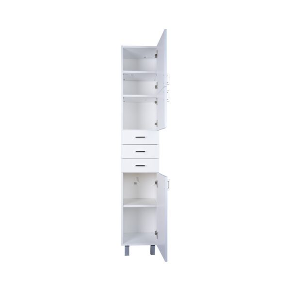 Viva STYLE fürdőszobai ÁLLÓSZEKRÉNY 192 magas POLCOS - JOBBOS - 35 x 28 x 192 cm - Image 4