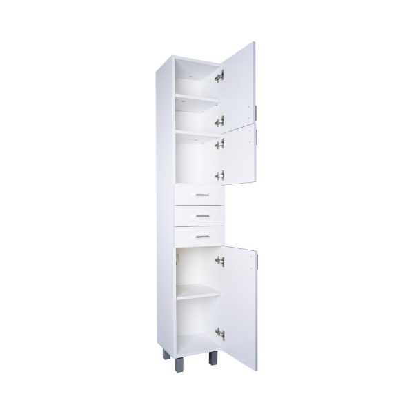 Viva STYLE fürdőszobai ÁLLÓSZEKRÉNY 192 magas POLCOS - JOBBOS - 35 x 28 x 192 cm - Image 5