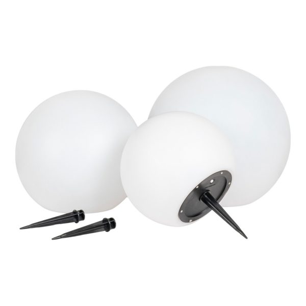 Lifton napelemes LED lámpa, fehér, 3 darabos szett 20, 25, 30 cm