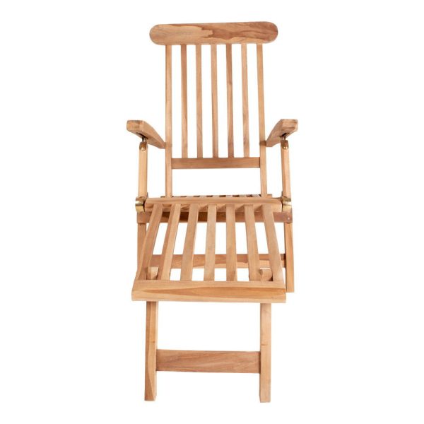 Arrecife napozó szék teak fából, állítható háttámlával - Image 3