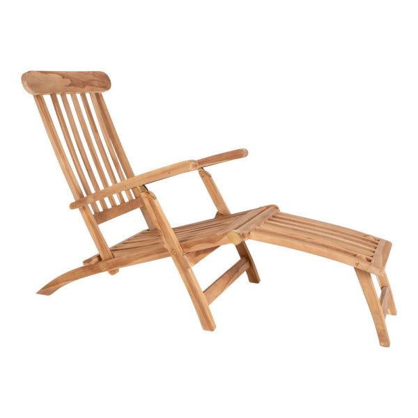 Arrecife napozó szék teak fából, állítható háttámlával - Image 4