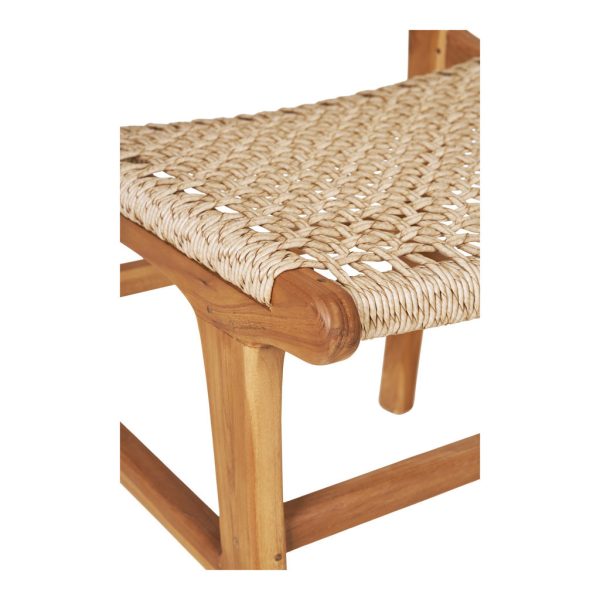 Derby étkezőszék, teakfa/polyrattan, natúr - Image 7