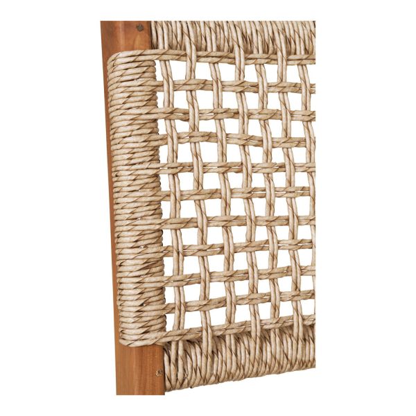 Derby étkezőszék, teakfa/polyrattan, natúr - Image 8