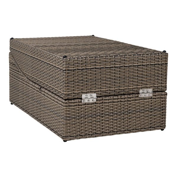 Split napozóágy, polyrattan, kubu szürke, párvával - Image 6