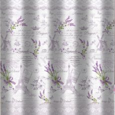 Zuhanyfüggöny - LEVANDE - Impregnált textil - 180 x 200 cm