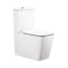 Viva ES QUADRO monoblokk WC - perem nélküli - WC ülőkével komplett - mély öblítésű