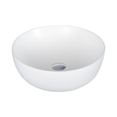Eros RAISE - PULTRA ültethető - Top Counter - porcelán mosdó - MATT FEHÉR - O - Ø 41 cm