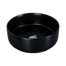 Eros SIMPLE 8 - PULTRA ültethető - Top Counter - porcelán mosdó - MATT FEKETE - 36 x 36 x 13 cm