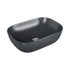 Eros SMILE 3 - PULTRA ültethető - Top Counter - porcelán mosdó - MATT SZÜRKE - 46,5 x 32,5 x 13 cm