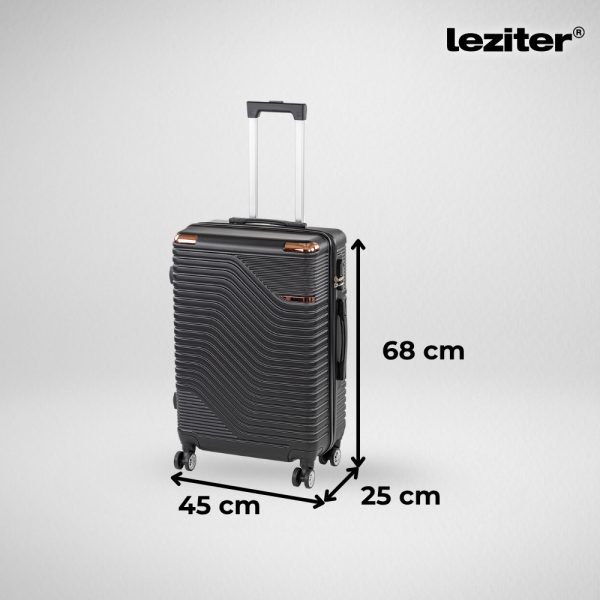 TraveLux Urban közepes bőrönd keményfedeles 68x45x25 cm - Image 2