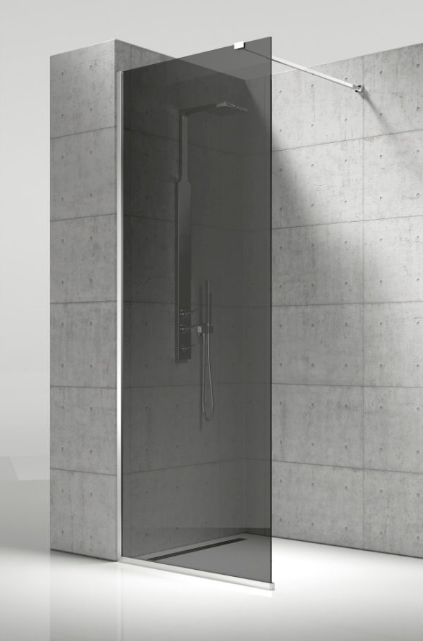 Vela Banyo WALK IN zuhanyfal - 8 mm vízlepergető FÜSTÜVEG - 80 x 200 cm - Image 3