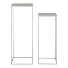 Beja virágtartó, acél, hidegszürke, 2db