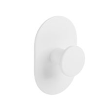 LAVEO MIRI akasztó (60x40x20 mm), fehér, rögzítő csavarral és ragasztóval - ALM_611S