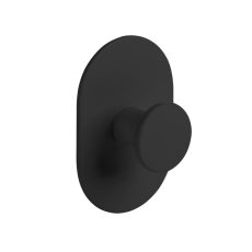 LAVEO MIRI akasztó (60x40x20 mm), fekete, rögzítő csavarral és ragasztóval - ALM_711S