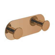 LAVEO MIRI dupla akasztó (40x107x20 mm) rose gold, rögzítő csavarral és ragasztóval - ALM_812S