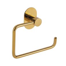 LAVEO MIRI WC-papír tartó rögzítővel és csavarokkal (120x140x35 mm), arany - ALM_G20S